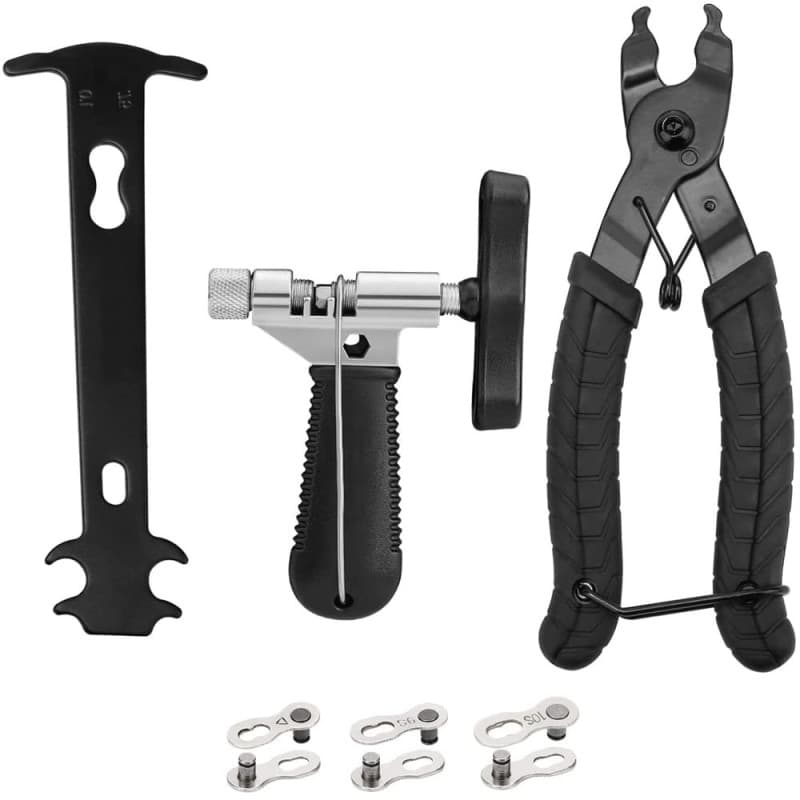 MMOBIEL 3 en 1 Jeu d’outils chaîne vélo : briseur de chaîne/Indicateur de mesure d'usure chaînes/Pince à maillon de chaîne pour