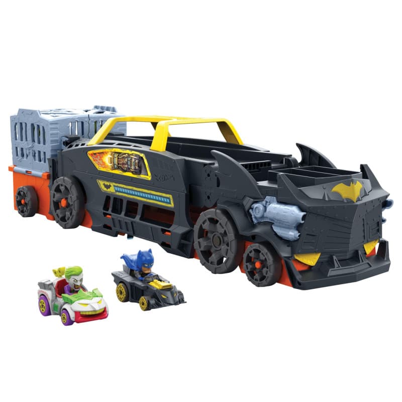 Hot Wheels RacerVerse Batman Évasion Voiture et piste avec véhicule qui se transforme en piste de course 3 voies avec 1 Batman e