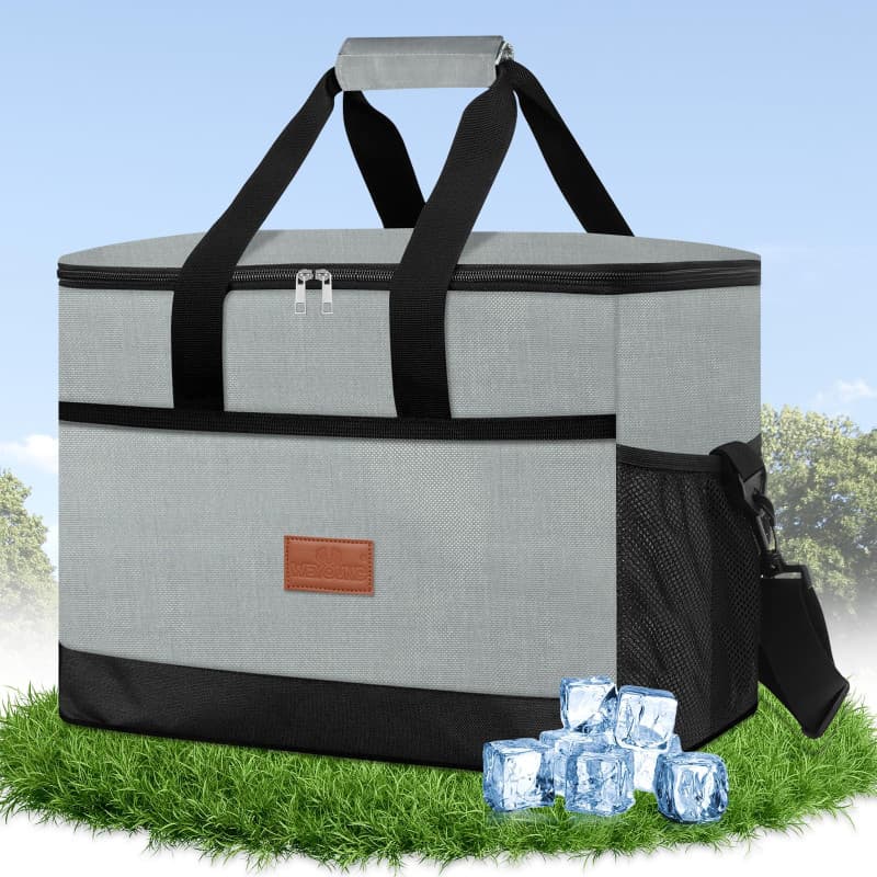 BUOAZR Sac Isotherme, 30L Grande Capacité, Imperméable Pliable Lunch Bag, Lunch Bag Réutilisable, Protection de Fraîcheur, Porta
