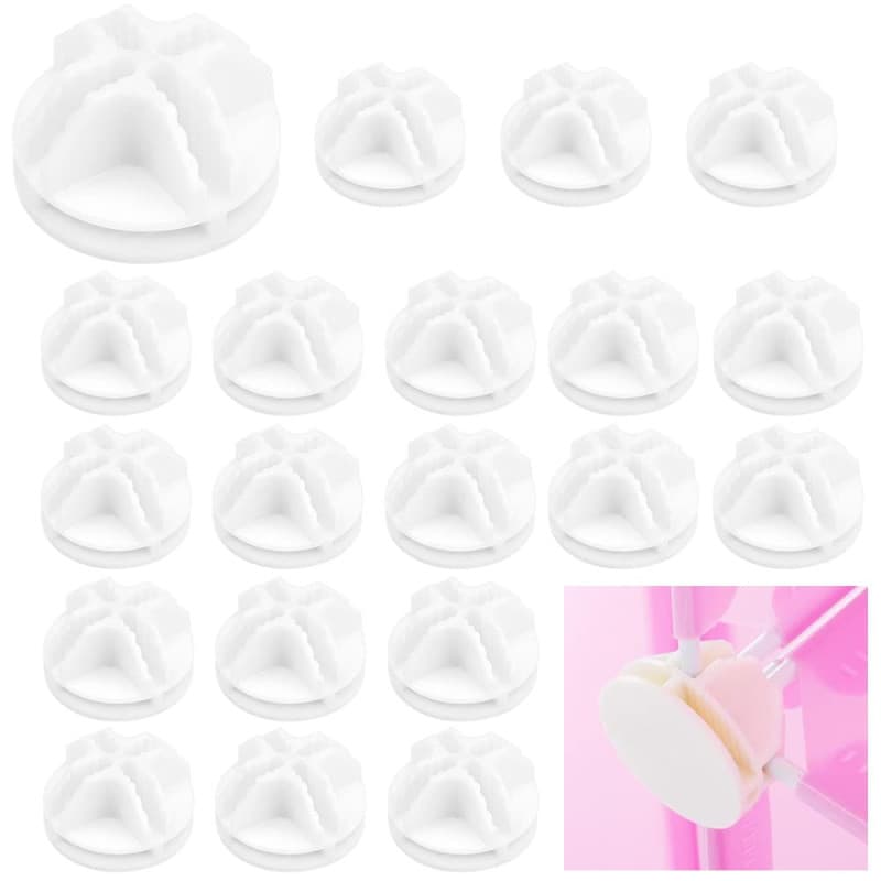 LANSKYLAN 20 Pcs Connecteur en Plastique de Cube Connecteurs Cubiques en Plastique Clip Organisateur Modulaire en Rainure Croisé