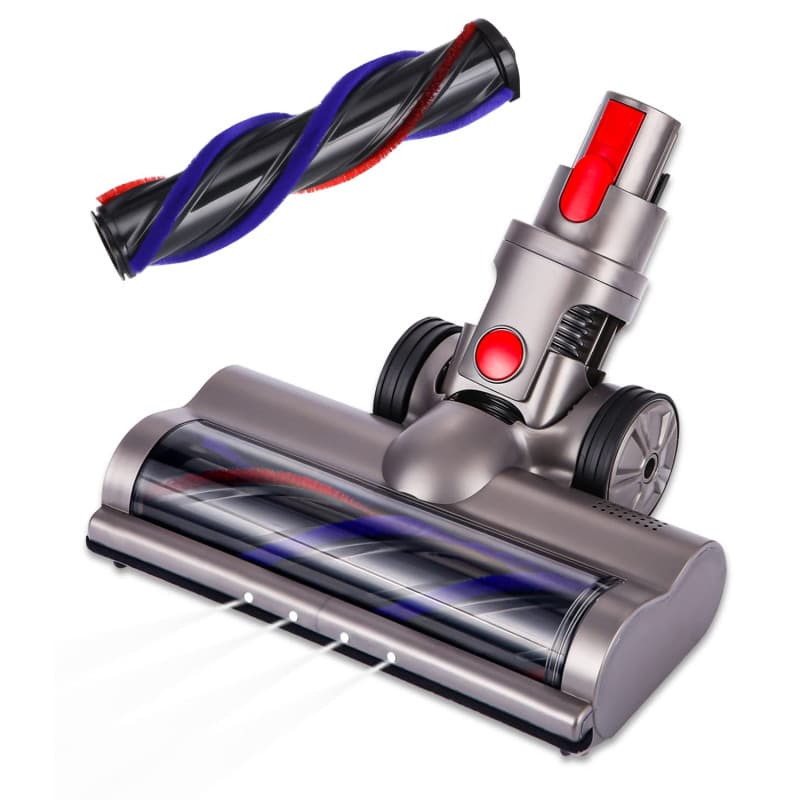 Brosse Compatible avec Les Aspirateurs Dyson V7,V8,V10,V11,V15 Tête de Nettoyage à Entraînement Direct avec Rouleau Poils Durs A