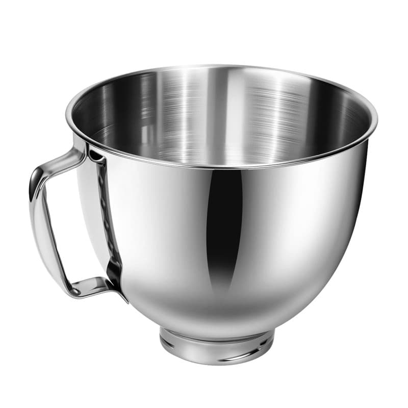 Bol mélangeur en acier inoxydable compatible avec les batteurs sur socle Kitchen Aid de 4,5 et 5 litres