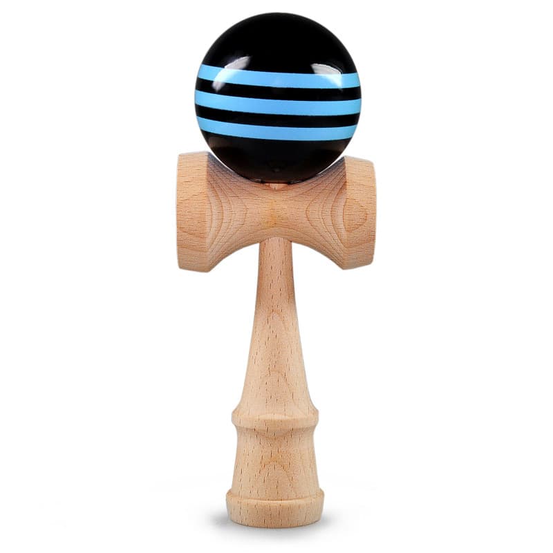 Ganzoo Kendama, Jouet Traditionnel Japonais, Bilboquet Japonais, Jeu d'adresse et de précision, matériau: Bois d'hêtre, avec Une