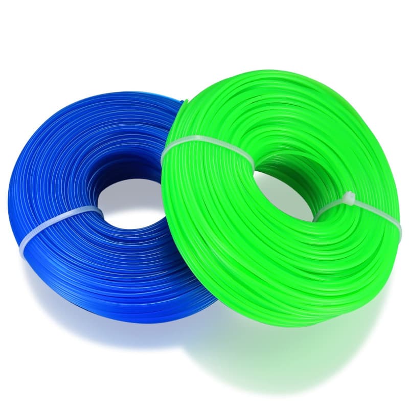 2 Pièces Fil de Nylon Rond pour Débroussailleuse,1,6 mm x 100 m Bobine de Fils Rond en Nylon de Coupe Bordures, Fil de Coupe de