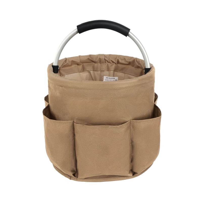 DELAESI Organisateur de Produits de Nettoyage Panier de Nettoyage Pliable Sac de Nettoyage Portable avec Poignée et 6 Poches Pan