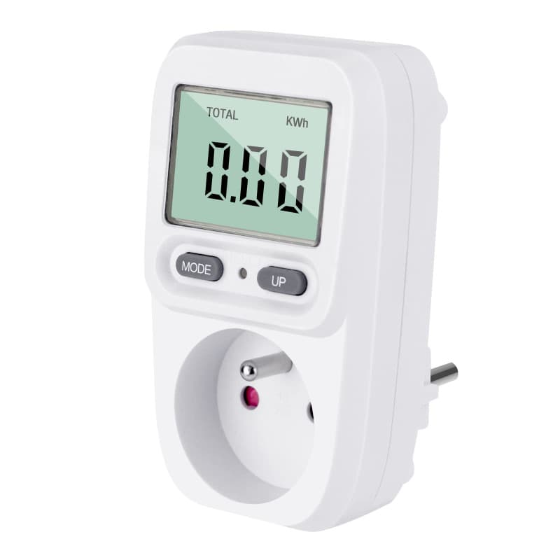 talifoca Compteurs d'énergie Wattmètre Prise Consommation Electrique, Contrôleur de Prise Compteur Kwh Puissance Maximum 3680W 1