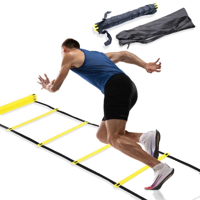 Échelle de Coordination Agility Ladder avec échelons Robustes, 6 m, échelle de Coordination de Football, échelle de Sport, échel