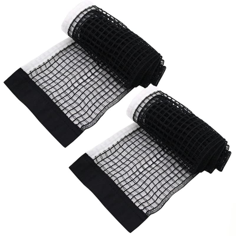 DOULEIN Filet de Tennis de Table,2 PCS Filet de Tennis de Table de Remplacement Imperméable et Pliable Ping Pong Filet Portable