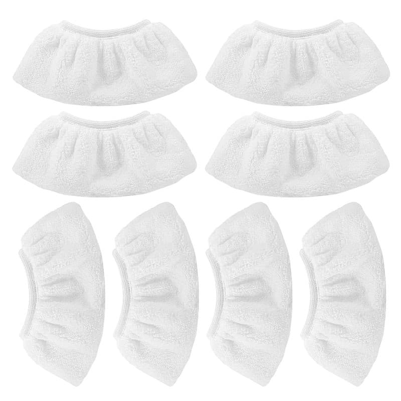 KEEPOW 8 PCS Bonnettes Microfibre pour Kärcher, Chiffons pour Buse à Main Accessoire pour Nettoyeurs Vapeur SC 1, 2, 3, 4, 5