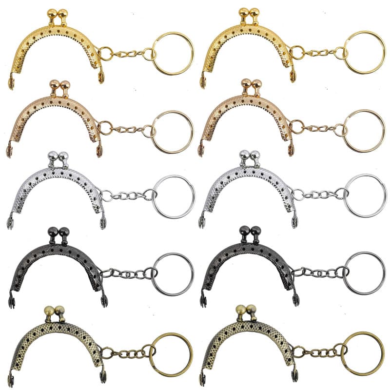 MengH-SHOP Arc en Métal Cadre Baiser Fermoir Serrure Semi-Circulaire Sac À Main Sac Cadre Fermoir Serrure Fermoirs Craft Cadre a
