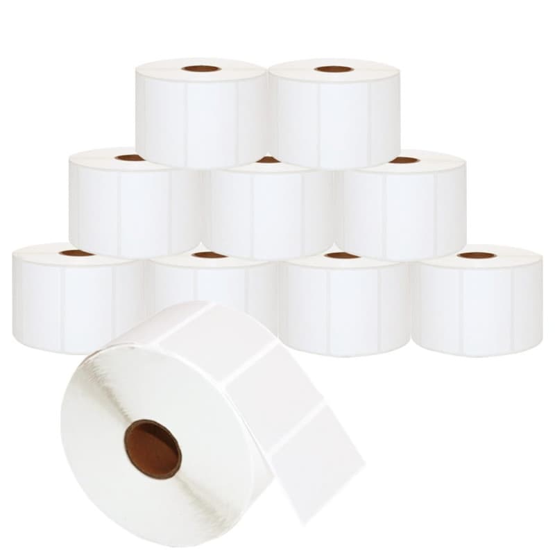 DOREE Lot de 10 rouleaux d'étiquettes thermiques directes 57 x 32 mm pour impression thermique Zebra GK420D, GX420D, GK420T, 150