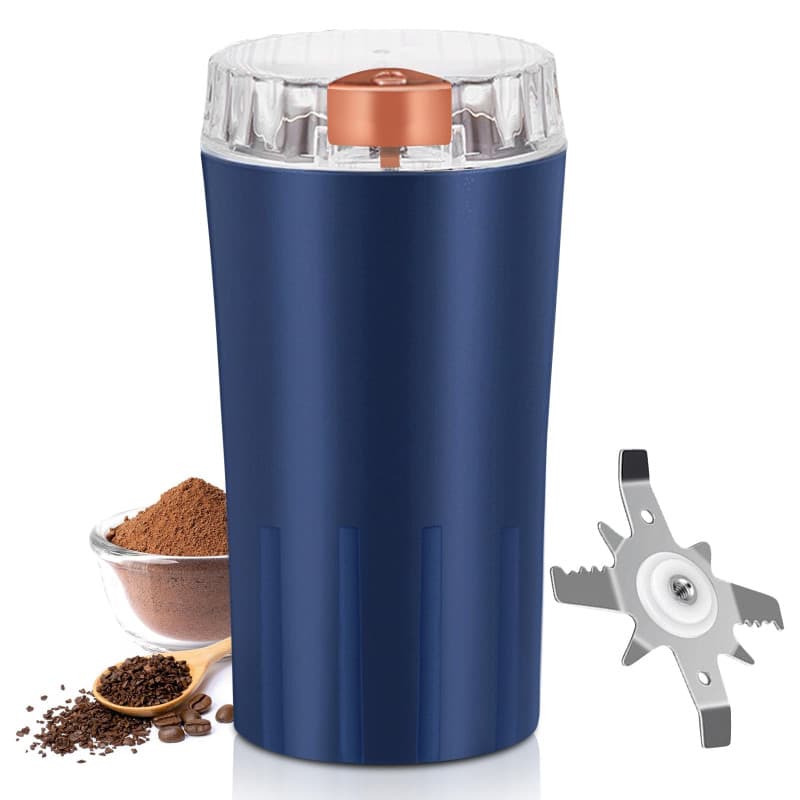 Moulin à Café, 300W Moulin à Café Électrique, Moulin a Graines avec Lames en Acier Inoxydable Coffee, Grinder Electrique Réglabl