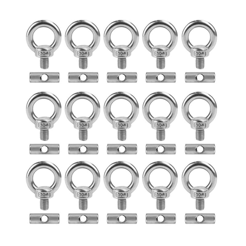 AstarFavor 15 pièces Butée pour Rail Passepoil INOX, Butée Auvent Crochet Auvent kit de Blocage Accessoires Rail Passepoil pour