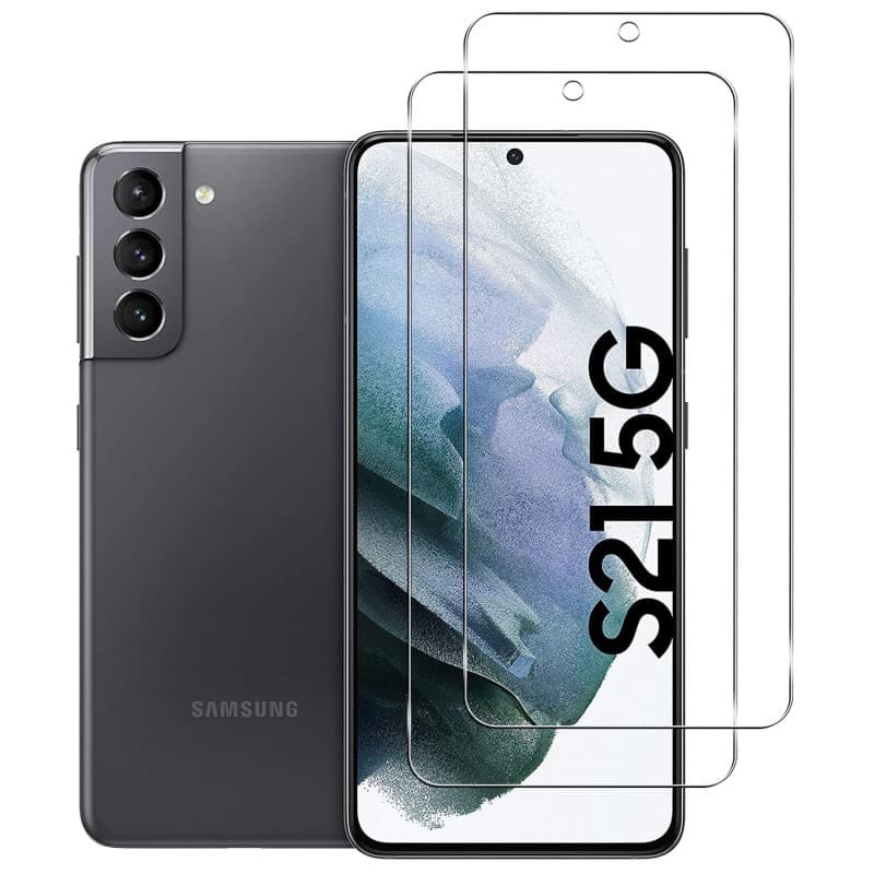 KELOLIN [2 pièces Verre Trempé Protection écran Pour Samsung Galaxy S21 5G 9H Dureté, Installation Simple,sans Bulles, Anti Rayu