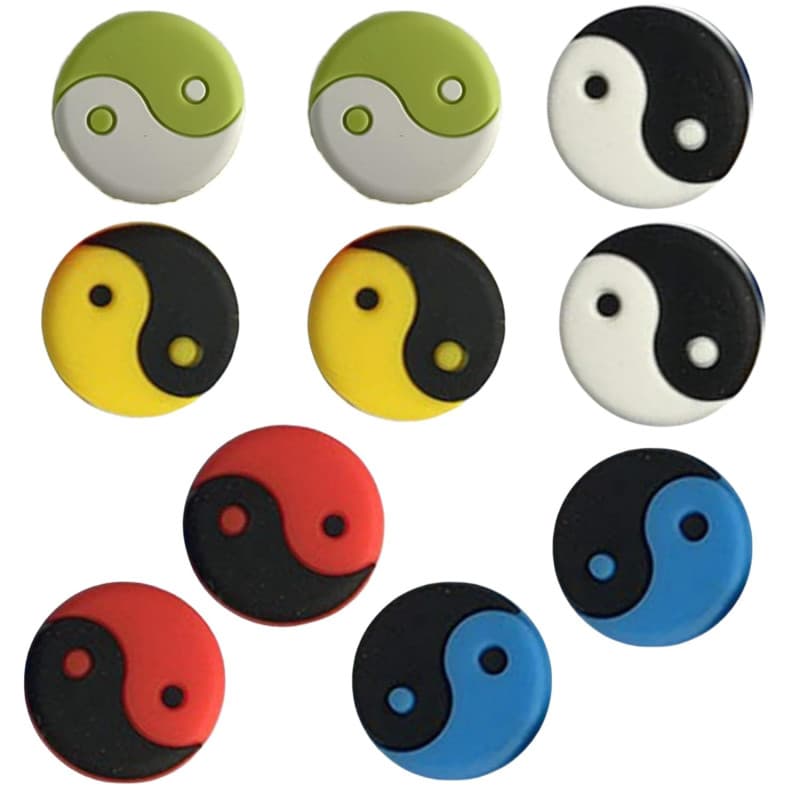LiJuanWang Amortisseur Raquette Tennis,10 pièces Amortisseur Vibrations Raquette,Amortisseur De Tennis Accessoires Dampener Tenn