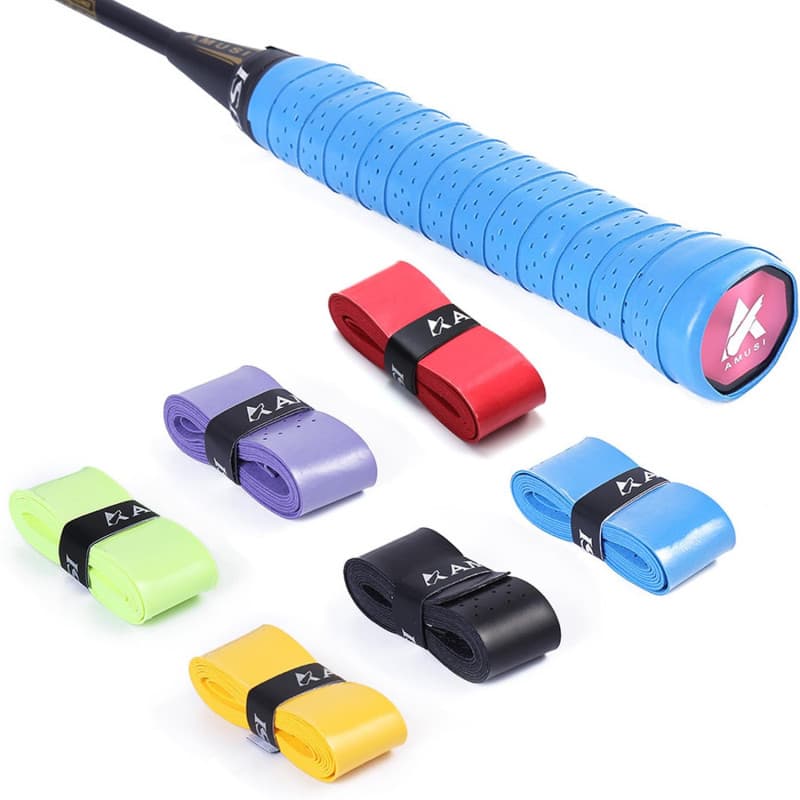 JOOTUEPO Ruban de Raquette Grip, 6 Pièces Raquette Overgrips Antidérapant, Ruban Adhésif pour Raquette de Tennis, Raquette Grip