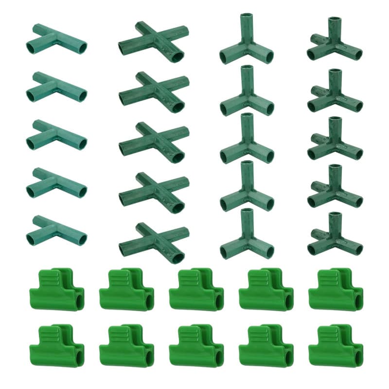 20 Pièces De Connecteurs De Serre, 10 Pièces De Pinces De Stratification, Accessoires De Gouttière De Serre, Connecteurs De Cadr
