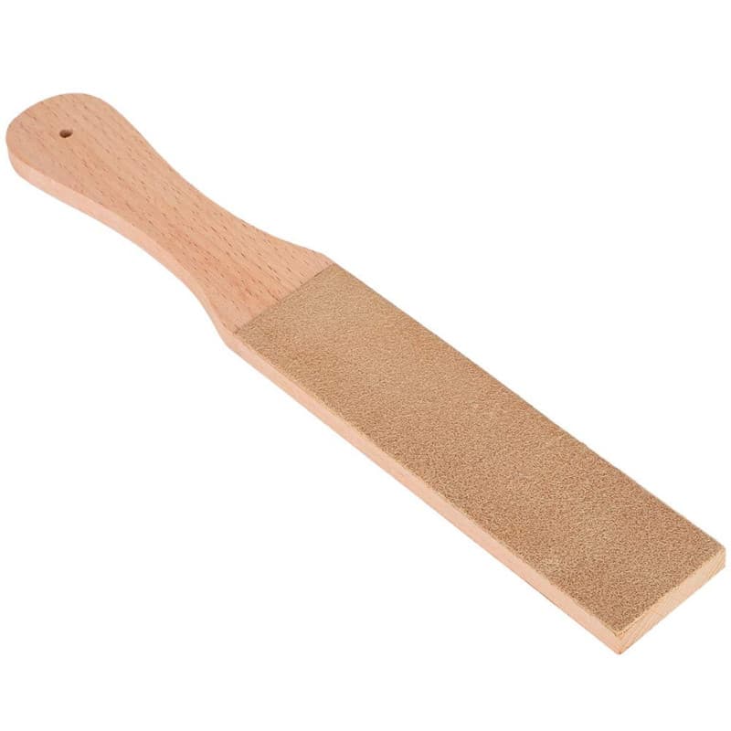 Outil à affûter le cuir Pierre à aiguiser Affûteur de polissage double face pour Outil de chasse et de poche en cuisine Leather