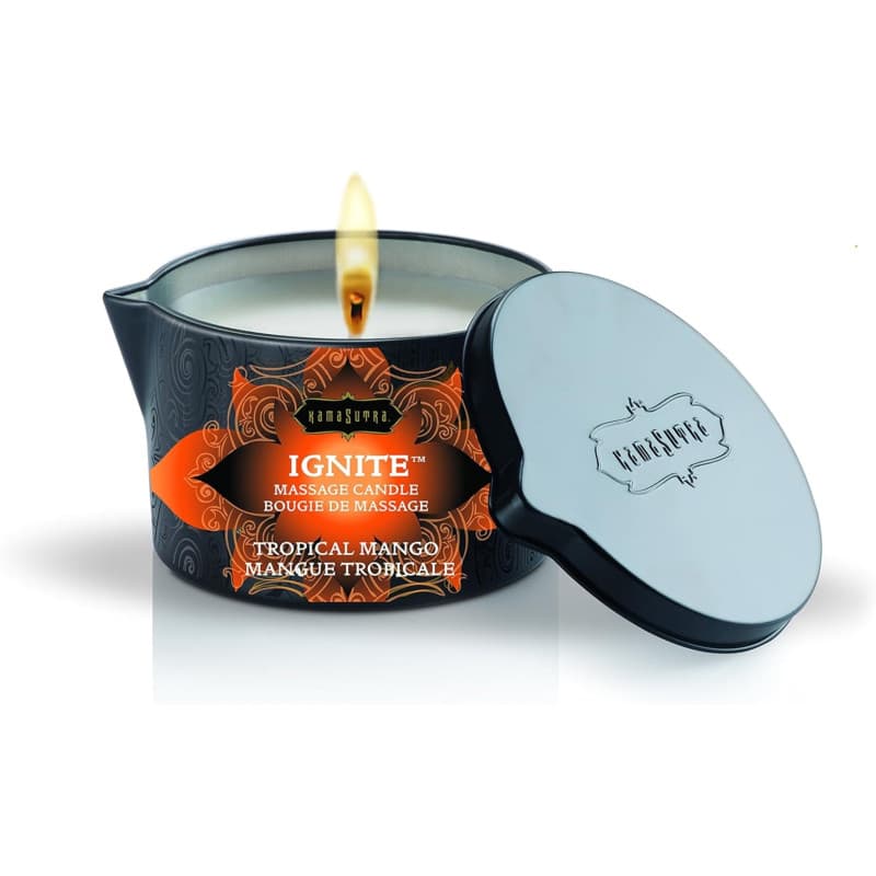 Kama Sutra Tropical Mango Bougie de massage Transparent 170 gr