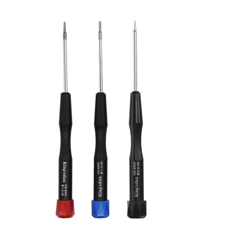 Uacen Lot de 3 tournevis pentalobe 5 points 0,8 1,2 1,5 ou P2 P5 P6 ou TS1 TS4 TS5 pour Apple iPhone Macbook Pro Air