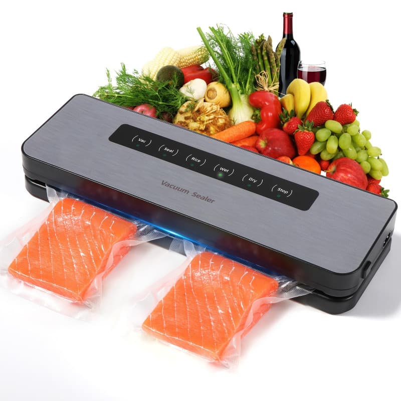 Diboniur Machine Sous Vide Alimentaire 5 en 1, Appareil de Mise Sous Vide pour la Conservation et la Cuisine, Compagnon Sous-Vid