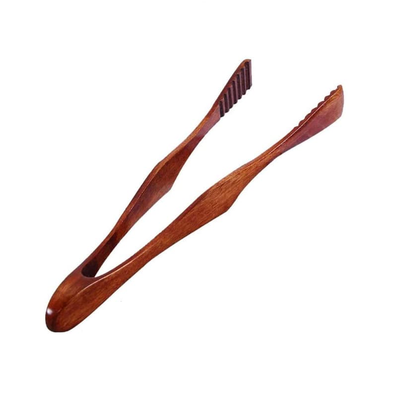 Ziyero Pince à Griller Professionnelle en Bois Clip Alimentaire en Bois Naturel Durable, Respectueux de l'environnement, Adapté