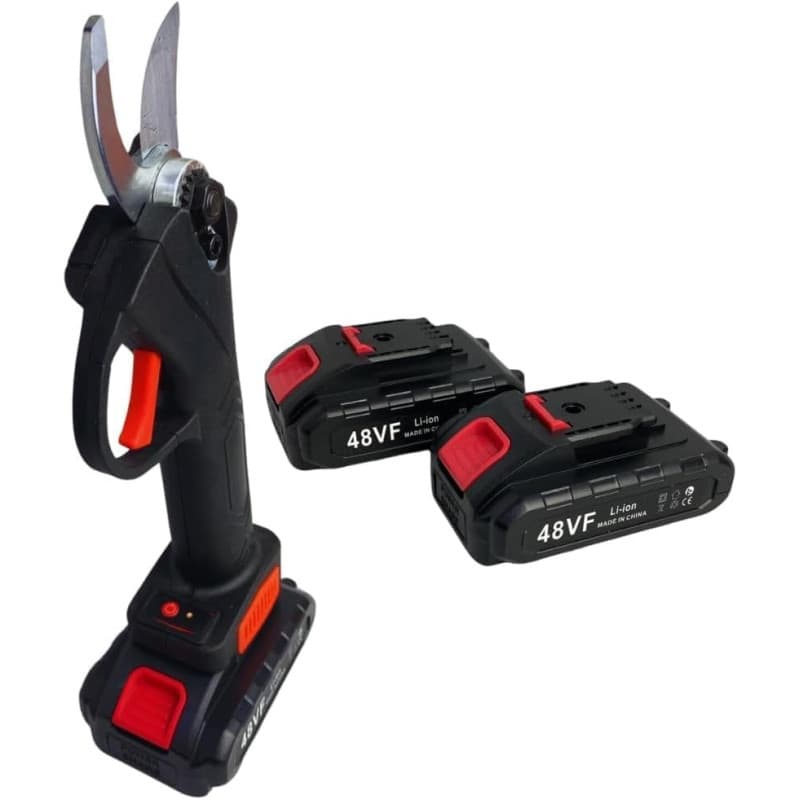 SQUADO - Cisailles d'élagage, double batterie 21 V ou 48 VF Sécateur électrique, Cisailles de jardinage