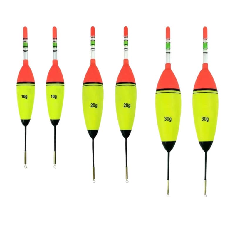 ZHYUAN 6 Articles Flotteur Peche,Flotteur de pêche en EVA,Flotteur de pêche Lumineux,Flotteur De Peche Facile À Utiliser,Flotteu