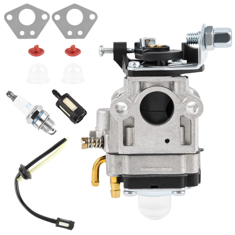 Kit de Carburateur Debroussailleuse Kits de Carburateu, Carburateur pour Moteur de Débroussailleuse Bougie D'allumage et Filtre