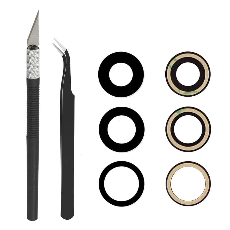 Cemobile Lentille de rechange d'origine pour caméra arrière iPhone 13 Pro et iPhone 13 Pro Max avec adhésif pré-installé et kit