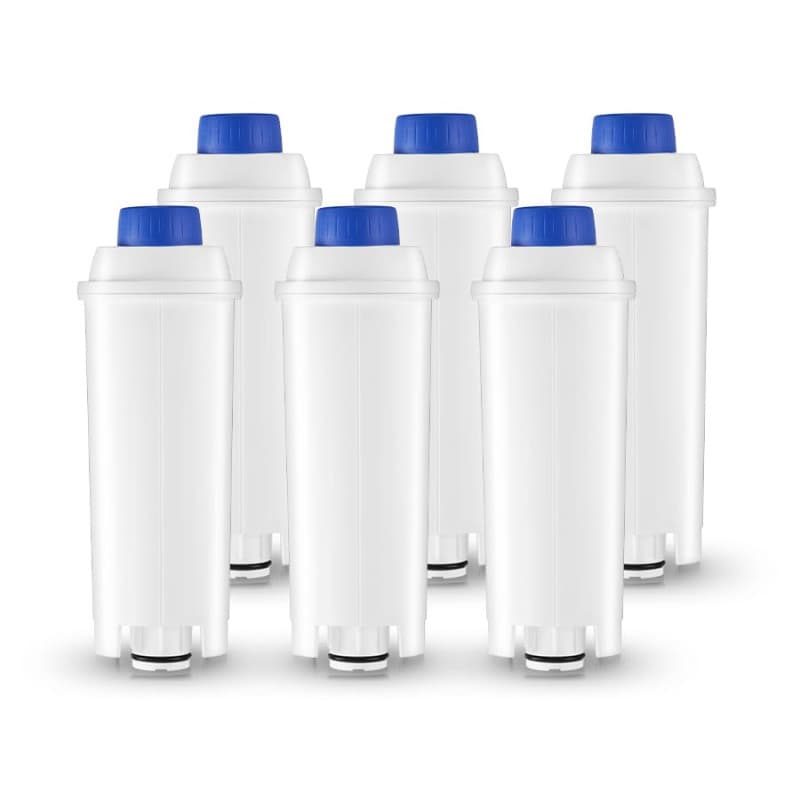 AquaStrata Filtre à Eau 6 Pièces pour Machines à Café Entièrement Automatiques, Remplacement pour De'Longhi DLSC002 9310926 SER3