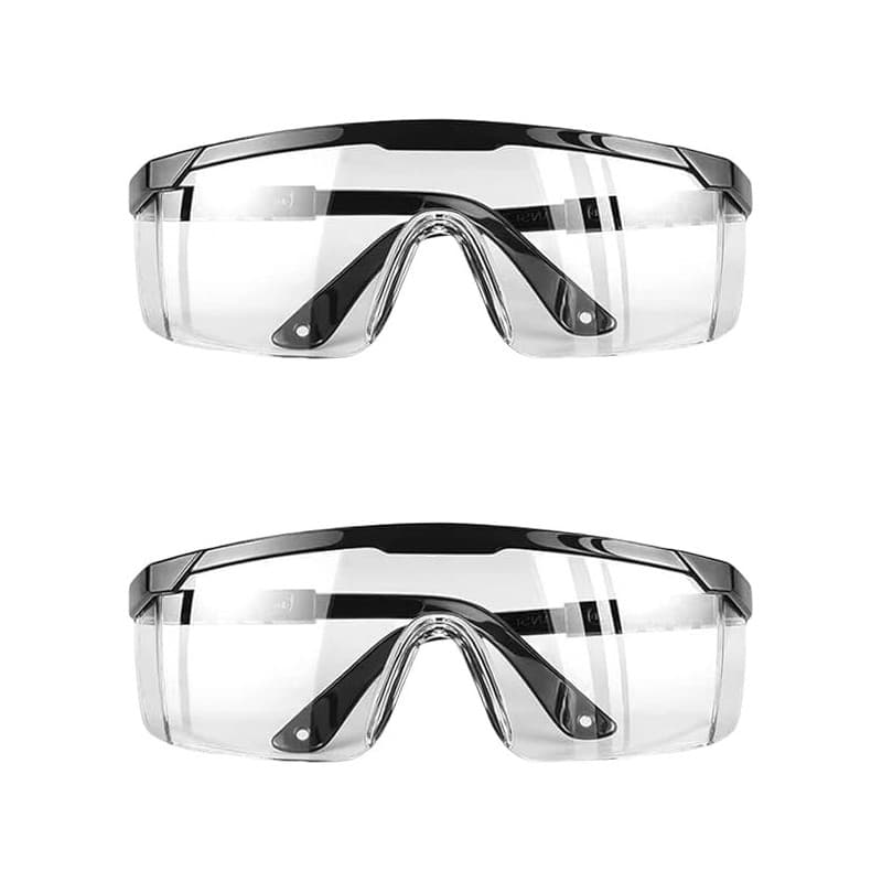 KAYLRE 2 PCS Lunettes De Protection Anti-Buée et UV Lunettes et Anti-Rayures pour Les lieux de Travail, Construction, Bricolage,