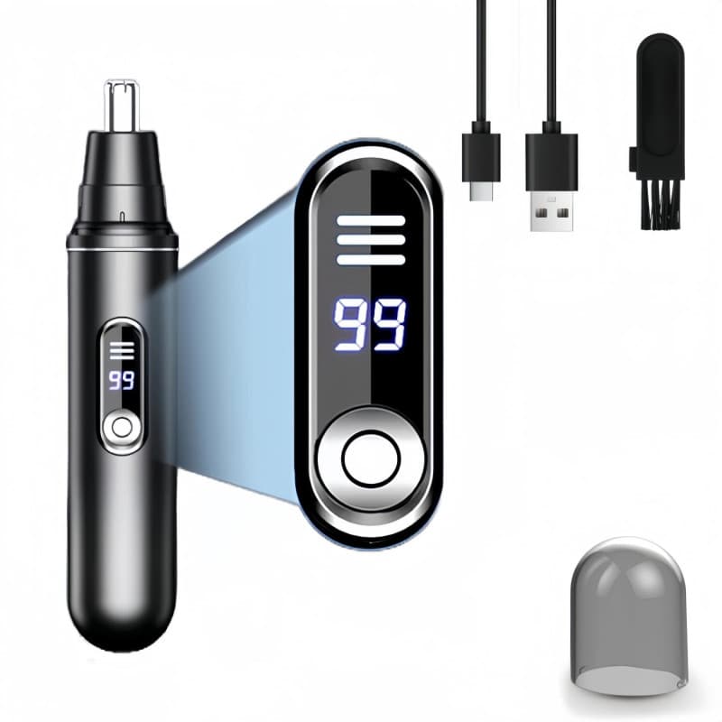 Tondeuse Nez, Tondeuse Nez Oreilles Homme, Tondeuse Nez Rechargeable Par USB Indolore, Rasoir Nez Homme du Visage, Coupe Poils N