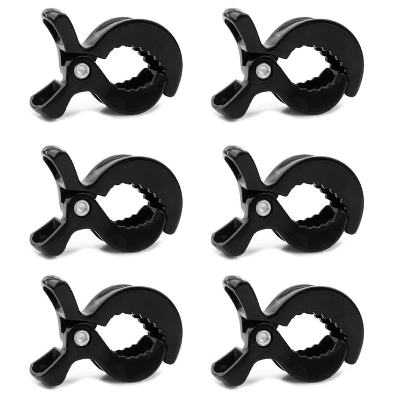 6 Pièces Pince Poussette,Accessoires Poussette Universelle Antiglissantes Pince Crochets de Couverture,Clips Housse de Siège de