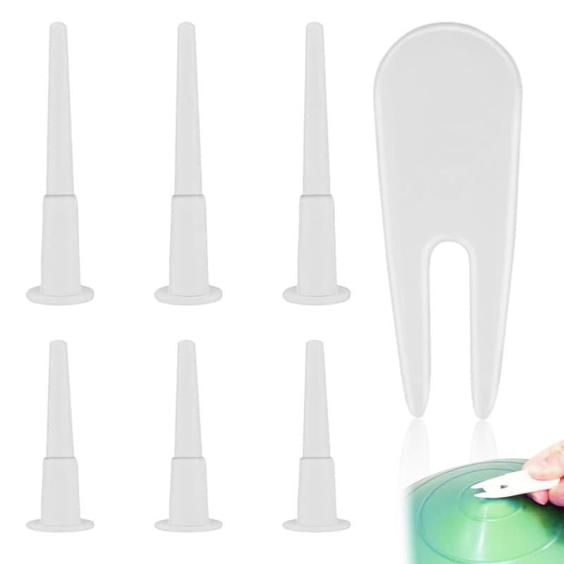 ZELHYEUU 6 Pcs Bouchon d'air Yoga, Kit de Remplacement de Bouchon de Ballon d'exercice pour Yoga, Yoga Air Bouchon, Tige de Pris
