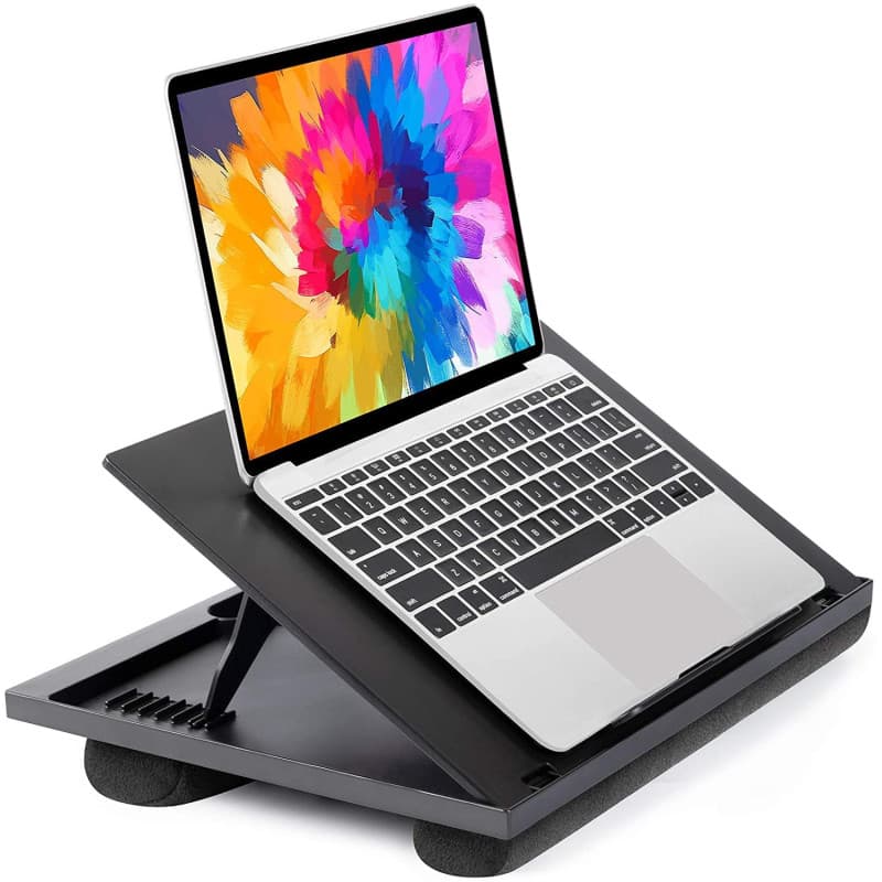 HUANUO Support d'Ordinateur Portable avec Coussin - Réglable de manière avec 8 Angles, Supporte Notebook, Tablette de 15,6" maxi