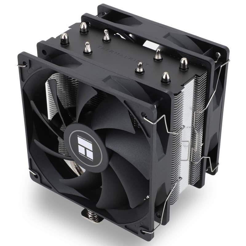 Thermalright Assassin X 120R SE PLUS Refroidisseur d’air pour processeur, caloducs 4 x 6 mm, silencieux, PWM 120 mm, avec roulem