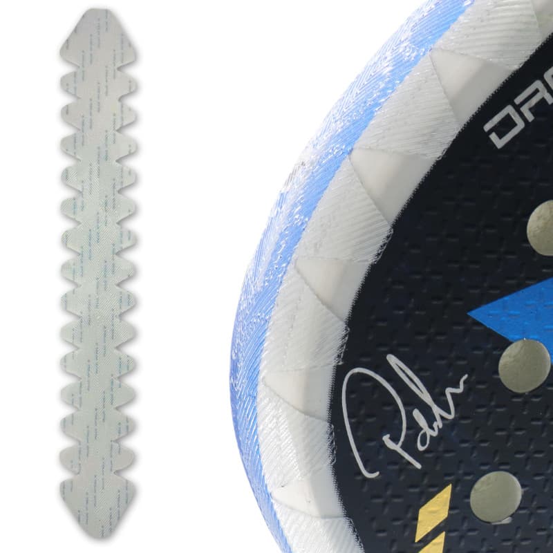 EBBOM Protecteur de raquette de padel transparent en vinyle calandré - Pack 1/2 - Comprend un nettoyant pour raquette - Extreme