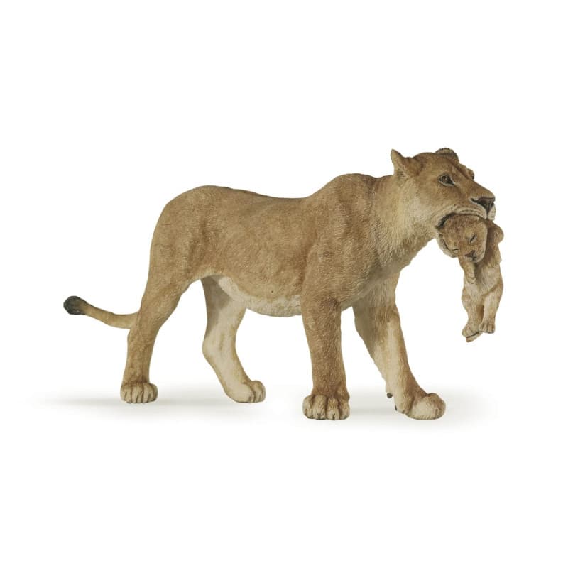 Papo - Figurine animal - Lionne et Lionceau, Famille de la Savane, Jouet enfant dès 3 Ans - Aventure dans la Vie Sauvage et Éduc