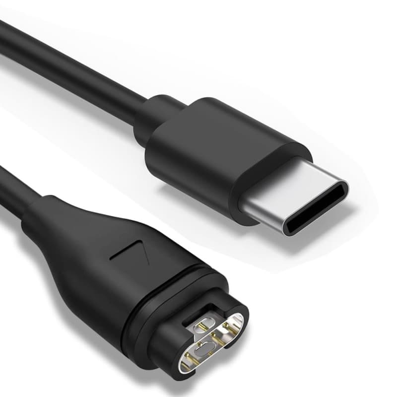 Type C Chargeur montre cable Compatible avec Garmin Fenix 7 7x 7 pro, 6 6S 6X Pro, Fenix 5 5S 5X Plus, Forerunner 165 265 965 95