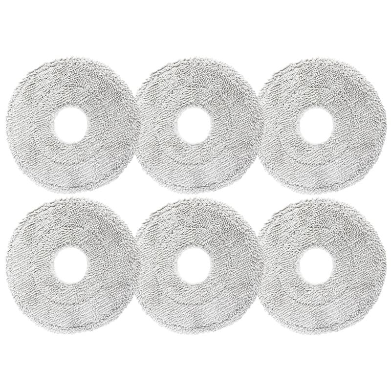 HUAREW Lot de 6 chiffons de rechange pour robot aspirateur Dreame L10 Ultra L10s Pro L10s Ultra L10 Prime L20 Ultra Xiaomi X10+,