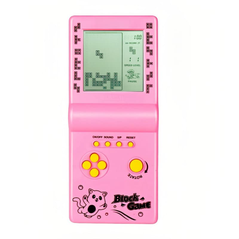 CZT Console de Jeu Cubique Grand écran 999 en 1 Bloc de Jeu Rétro Console Portable Jeux de Briques électroniques de Poche Jouets