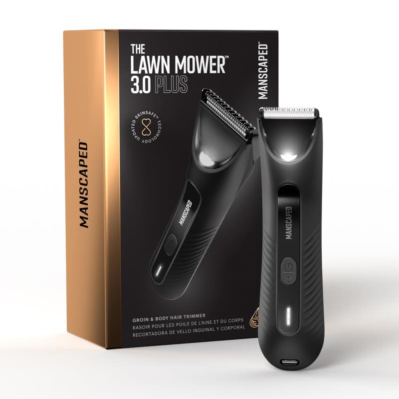 Tondeuse à poils d'aine et de corps MANSCAPED® The Lawn Mower® 3.0 PLUS – Lame de coupe SkinSafe® mise à jour, tondeuse étanche,