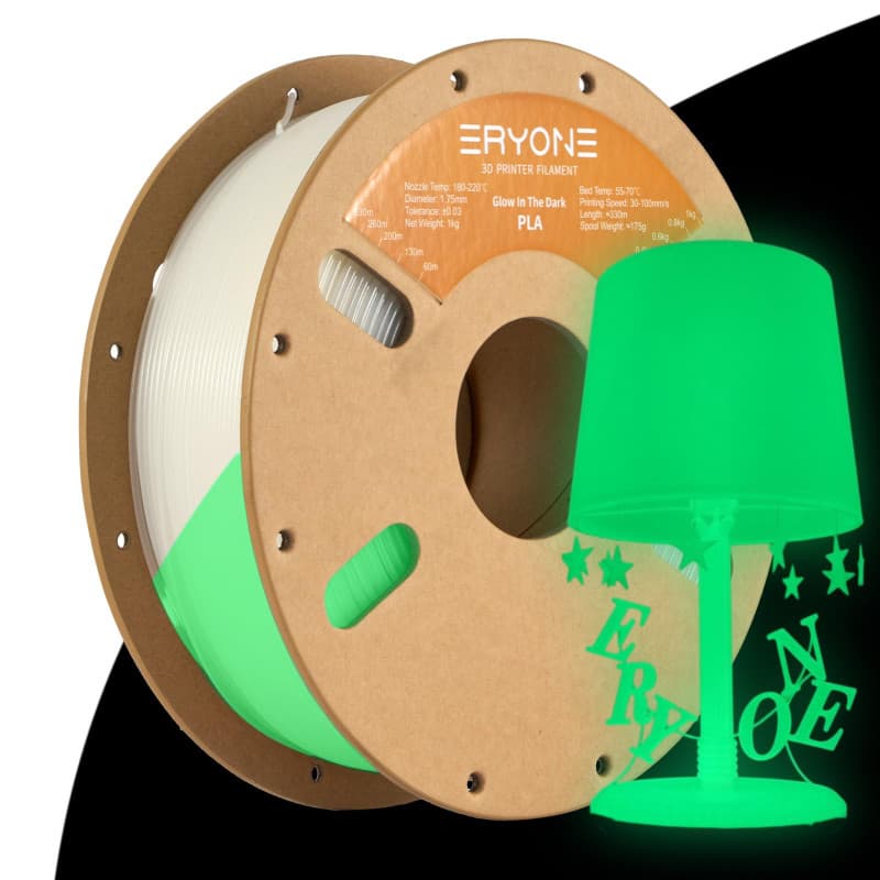 ERYONE Filament PLA spécial 1,75 mm +/-0,03 mm, filament d'impression 3D PLA 1,75 mm pour imprimantes 3D et stylos 3D, 1 kg/bobi
