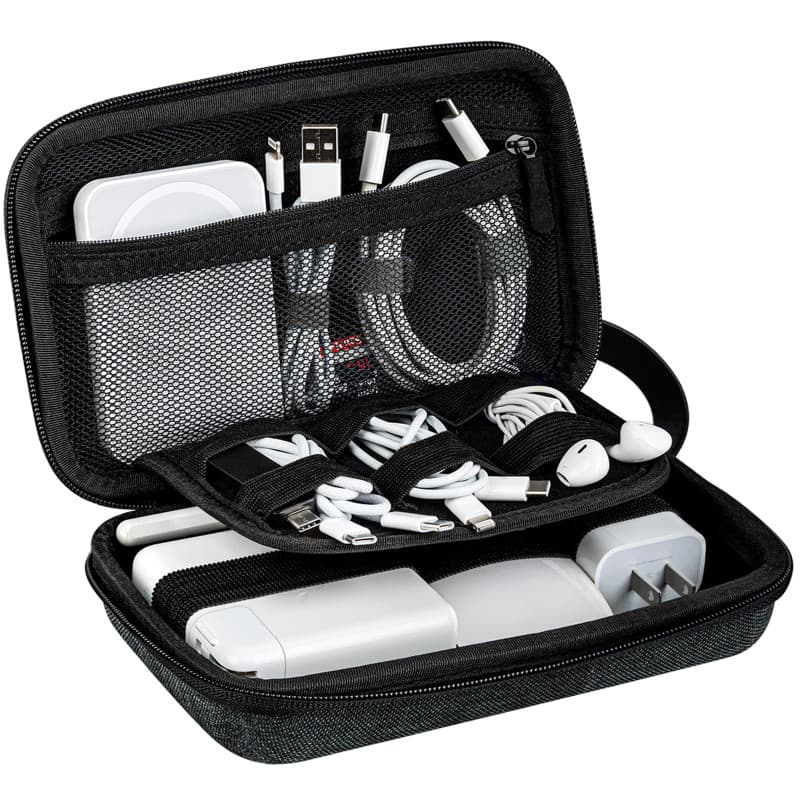 JETech Organisateur Accessoires de Voyage Coque, Sac Gadget Pochette Électronique Portable pour Adaptateur Secteur MacBook, Câbl