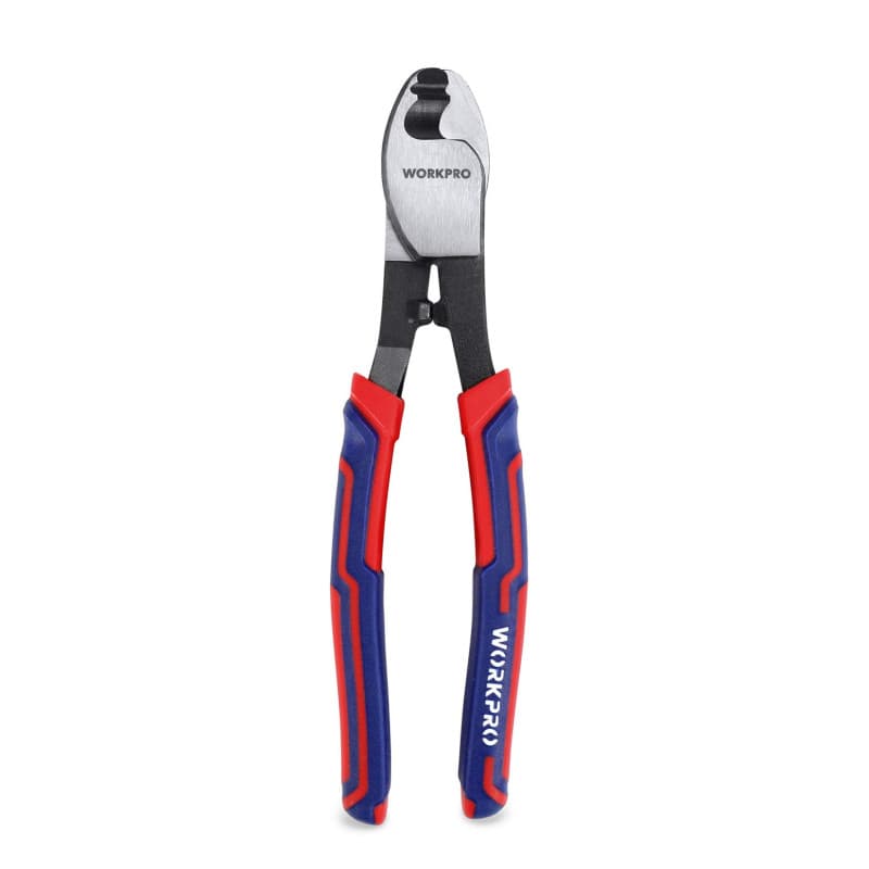 WORKPRO Pince Coupe-Câble 210 mm, Pince Coupante Électricien Idéale pour Couper les Câbles en Cuivre, en Aluminium et les Câbles