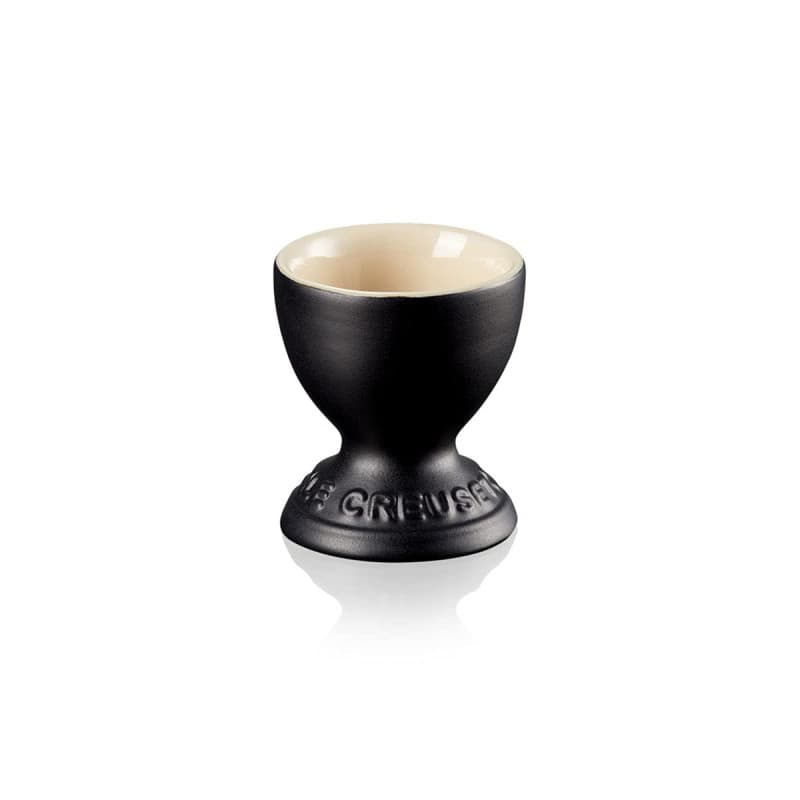 Le Creuset Coquetier à pied en grès, 9 g, Noir Mat, 71702000000099