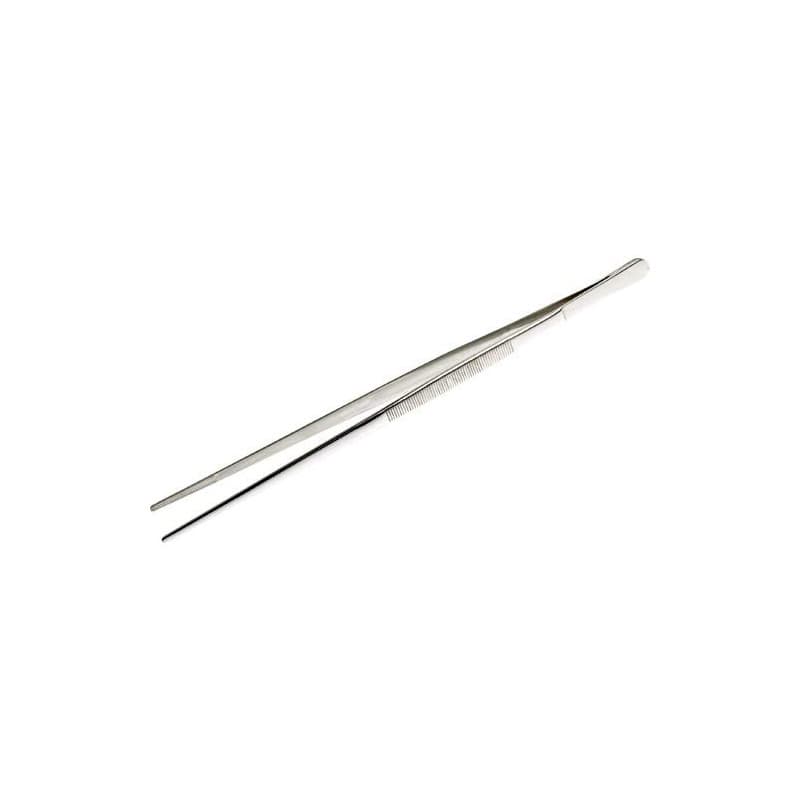 Pince Fine Cuisine 30cm Dressage Plat Fruit Présentation Précision Cocktail Qualité Professionnelle Acier Inoxydable Alimentaire