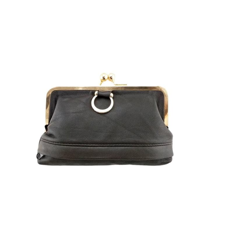 maynowax Porte Monnais Femme en Cuir véritable Agneau Souple Fermoir Clic Clac et avec Compartiment et Fermeture