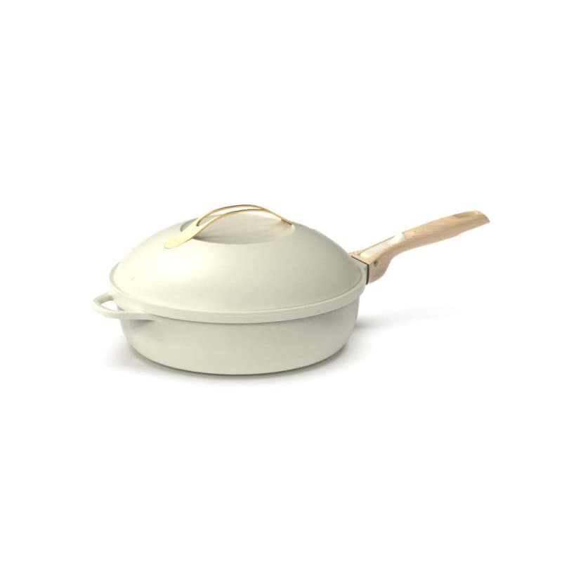 COOKUT - La Fabuleuse poêle 8 en 1 – Un seul ustensile qui remplace poêle, casserole, sauteuse, cocotte - Avec 2 poignées amovib